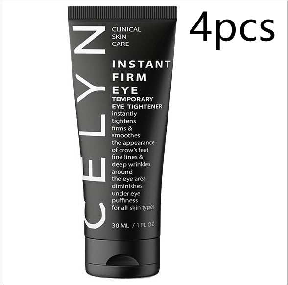 Eye Care Products, black 30ml squeeze tube with white lettering and flip-top cap, instant firm eye cream
