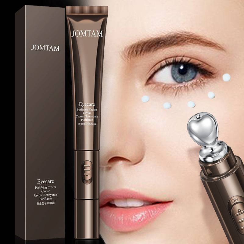 Revitalizing Eye Cream in a metallic brown tube with a silver massage applicator and precision tip