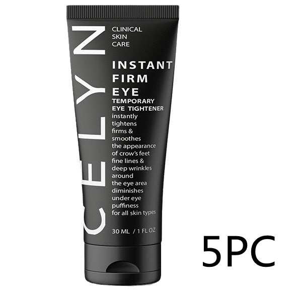 Eye Care Products, black 30ml eye cream tube with flip-top cap and bold white label text